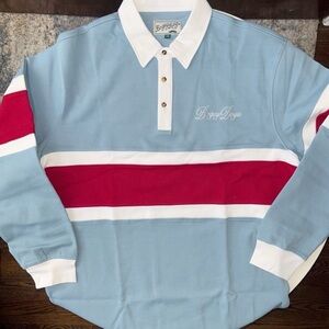 Bogey Boys Macklemore Men’s Midstripe Long Sleeve Polo Shirt Size XXL New Rugby